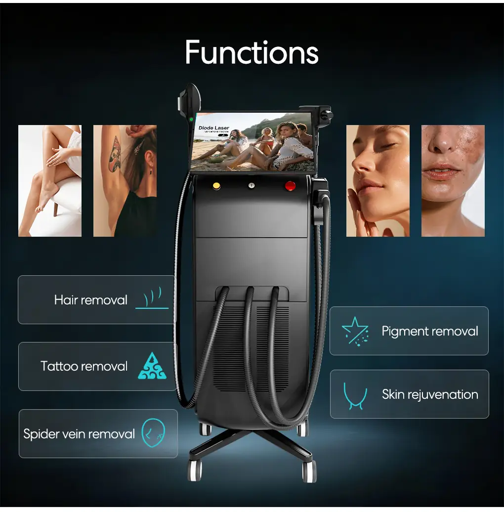 3 in 1 diode laser machine functions