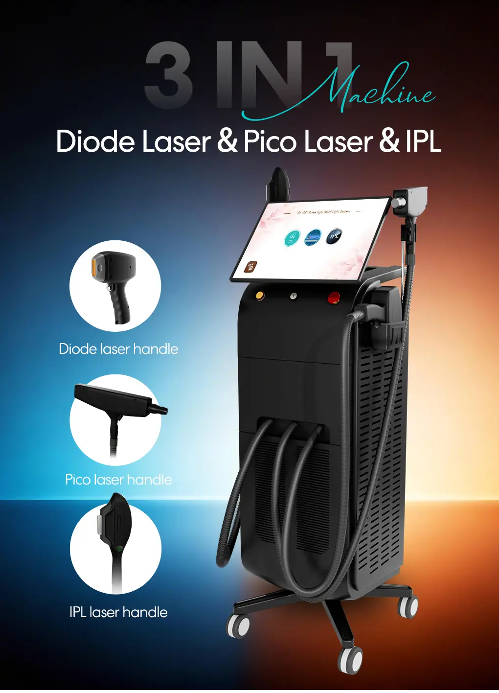 3 in 1 diode laser machine