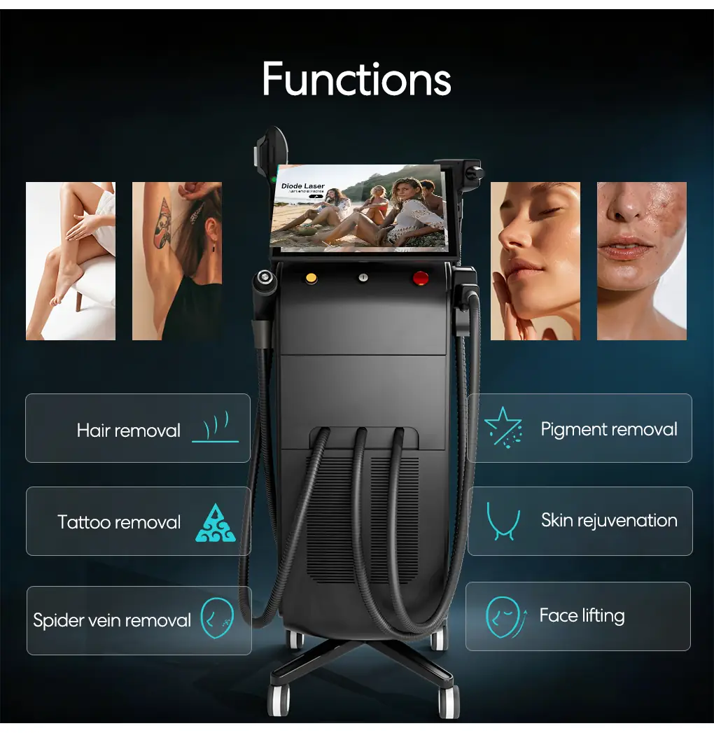4 in 1 diode laser machine function