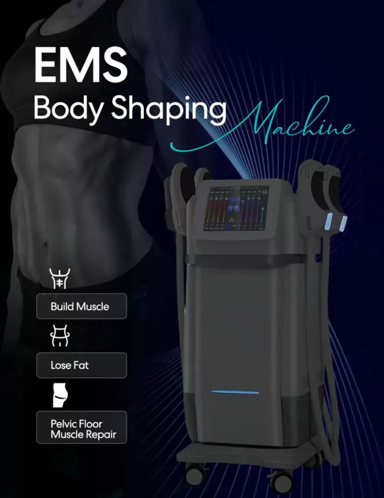 4 handle ems rf muscle sculpting machine guide 