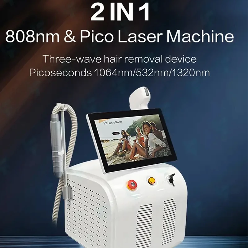 3-wavelength diode laser hair removal device & pico laser; a professional diode laser hair removal device banner-1