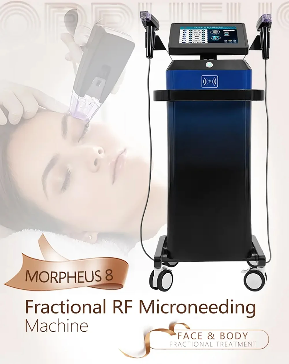 professional skin rejuvenation rf microneedling device front view