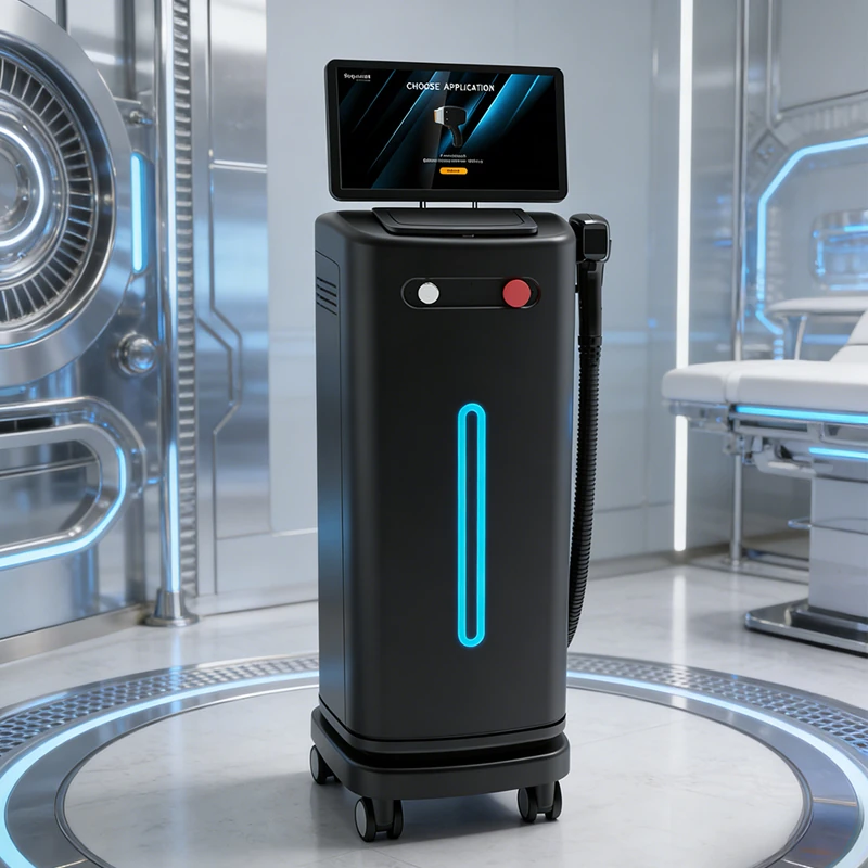 4 wavelength 808nm diode laser hair removal equipment clinic use banner