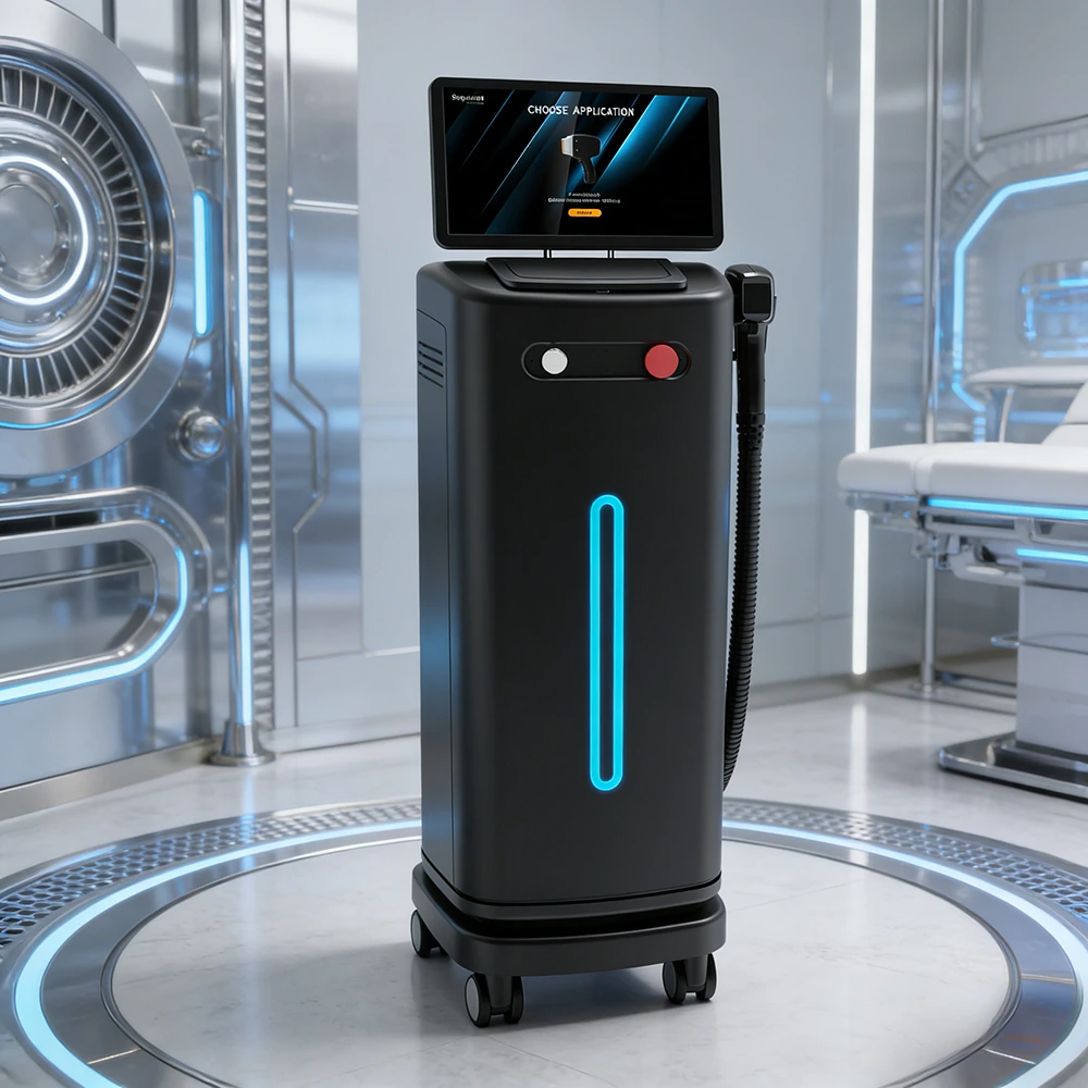 4 wavelength 808nm diode laser hair removal equipment clinic use