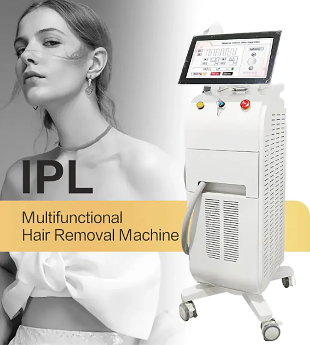 Professional LufenBeauty multifunctional IPL hair removal machine for aesthetic clinics and beauty salons, featuring advanced intense pulsed light technology
