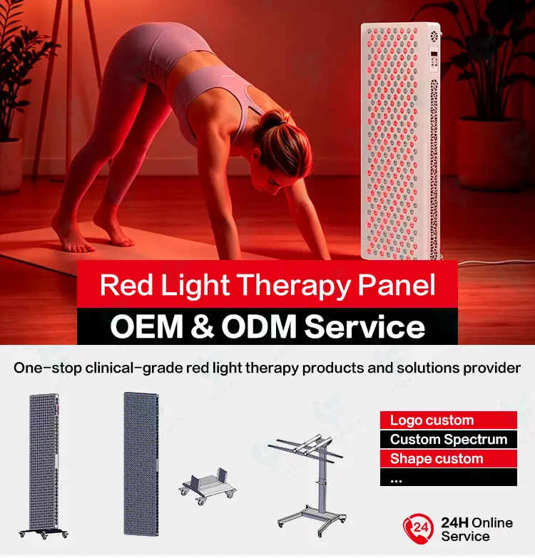 medical grade 5 wavelengths red light therapy panel