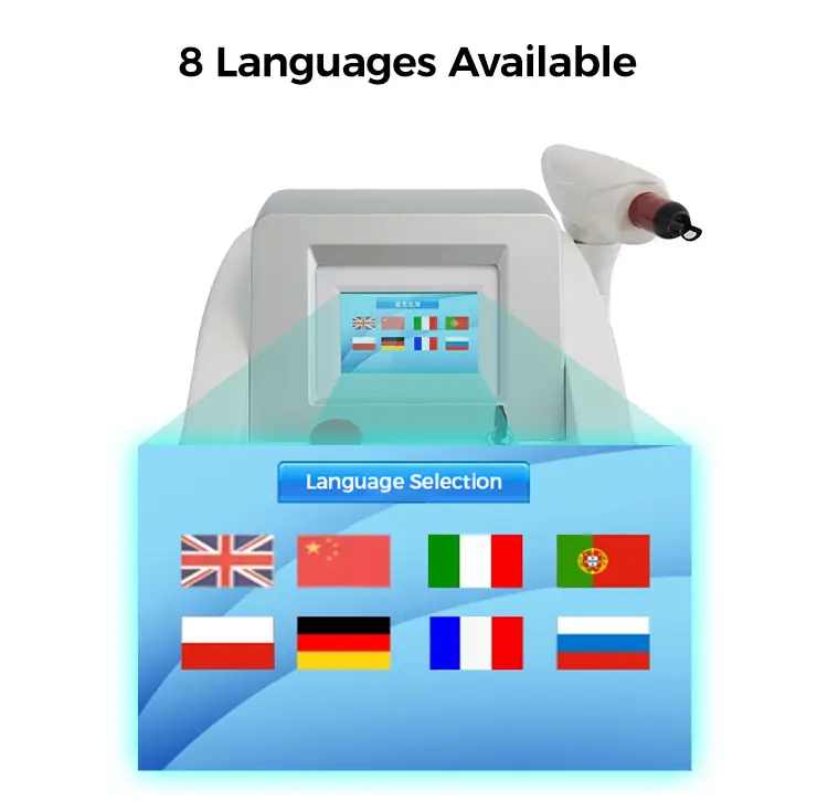 8 languages available