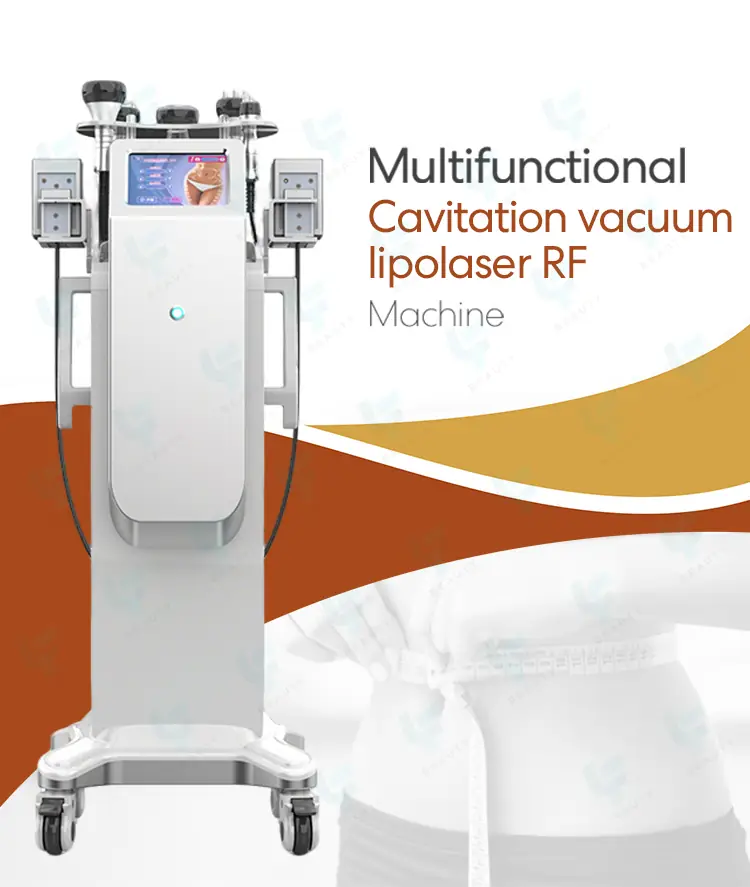 multifunctional cavitation vacuum lipolaser rf machine