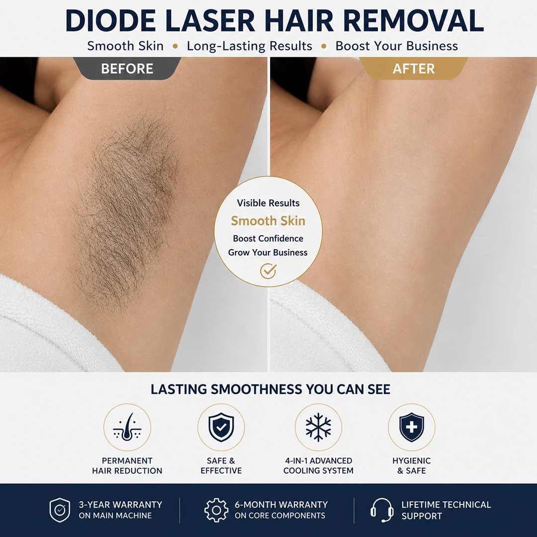 diode laser hair removal before after results