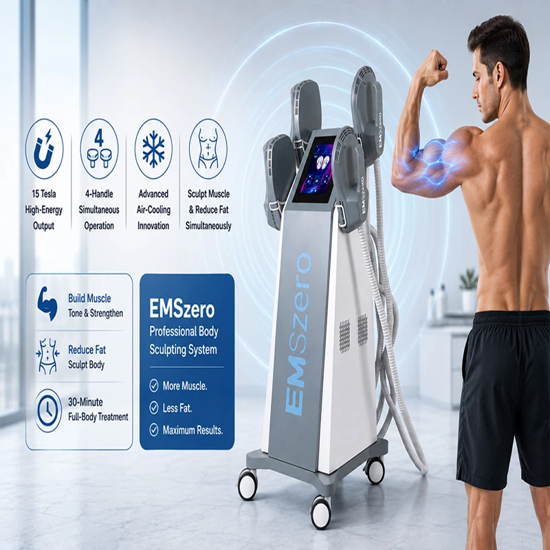 EMSzero professional body sculpting machine with 15 Tesla output for medical aesthetics clinics and medspas