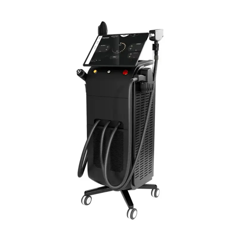 multifunctional diode laser machine with touchscreen display and treatment handpieces.(1)